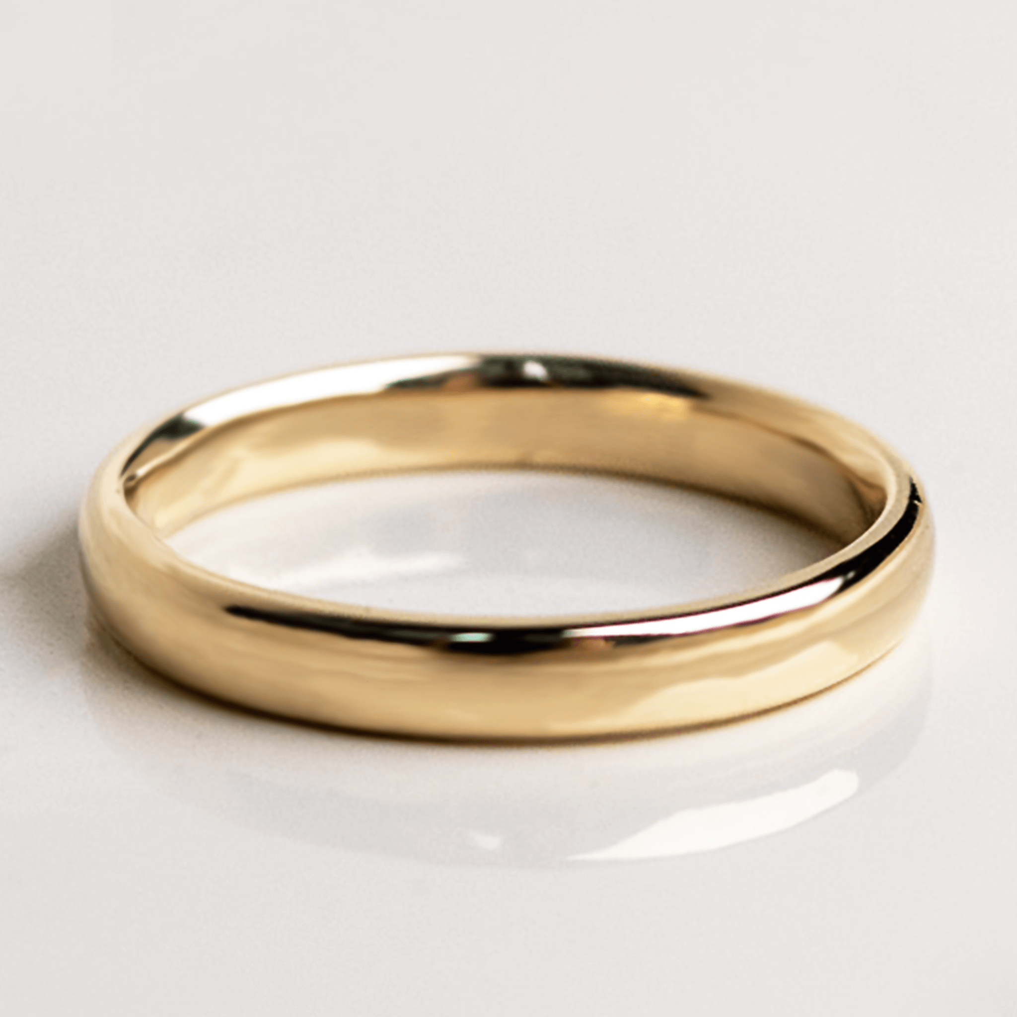 COMFY FIT płaska obrączka ślubna, soczewka, białe żółte różowe złoto, 5-5,5mm