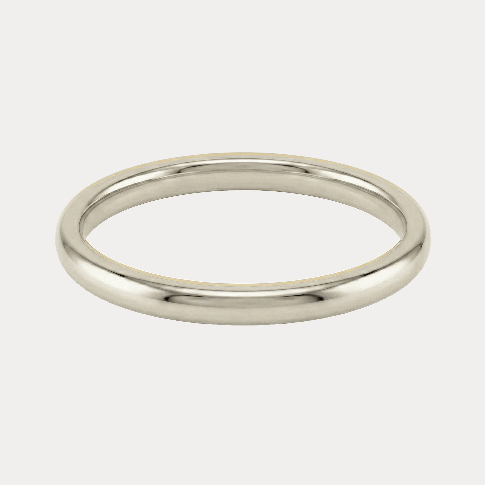 KLASYCZNA półokrągła obrączka ślubna, białe żółte różowe złoto 2-2,5mm