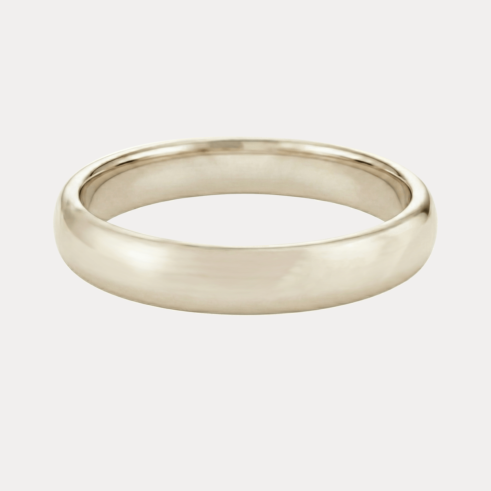 KLASYCZNA półokrągła obrączka ślubna, białe żółte różowe złoto 4-4,5mm