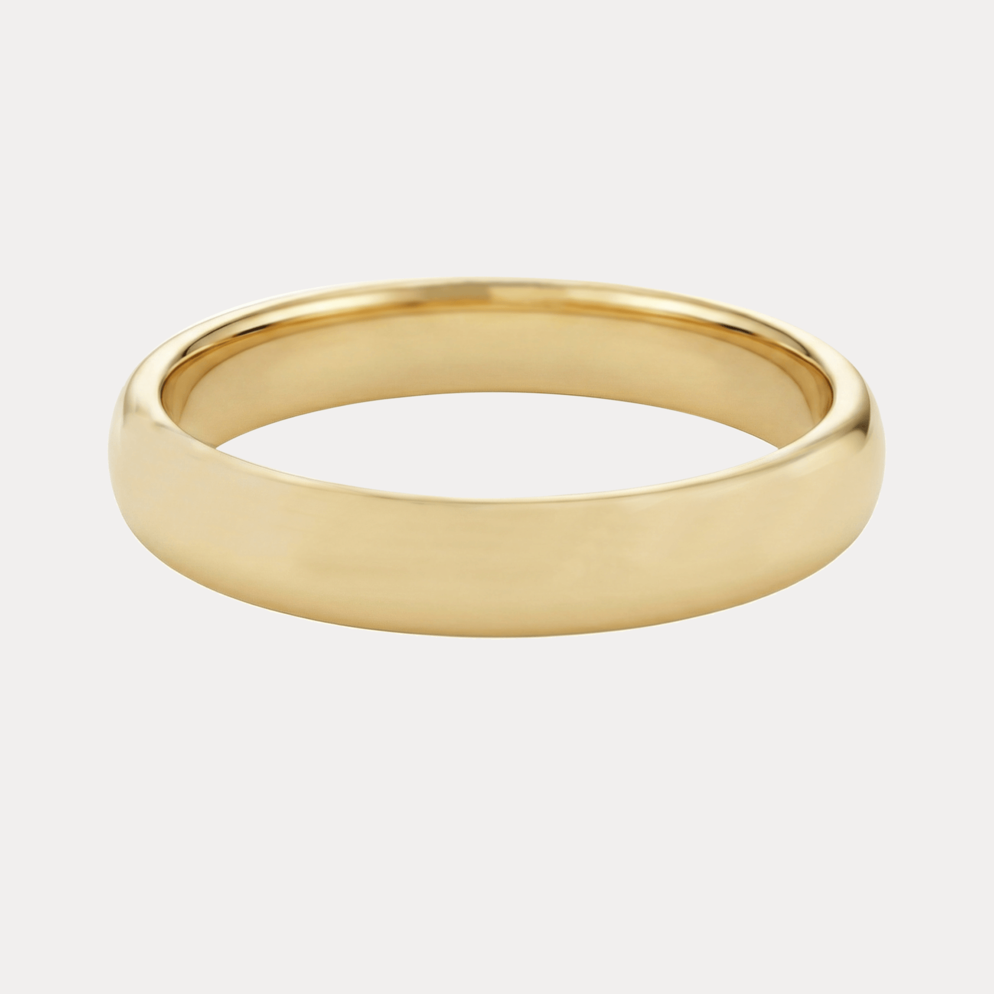 KLASYCZNA półokrągła obrączka ślubna, białe żółte różowe złoto 4-4,5mm