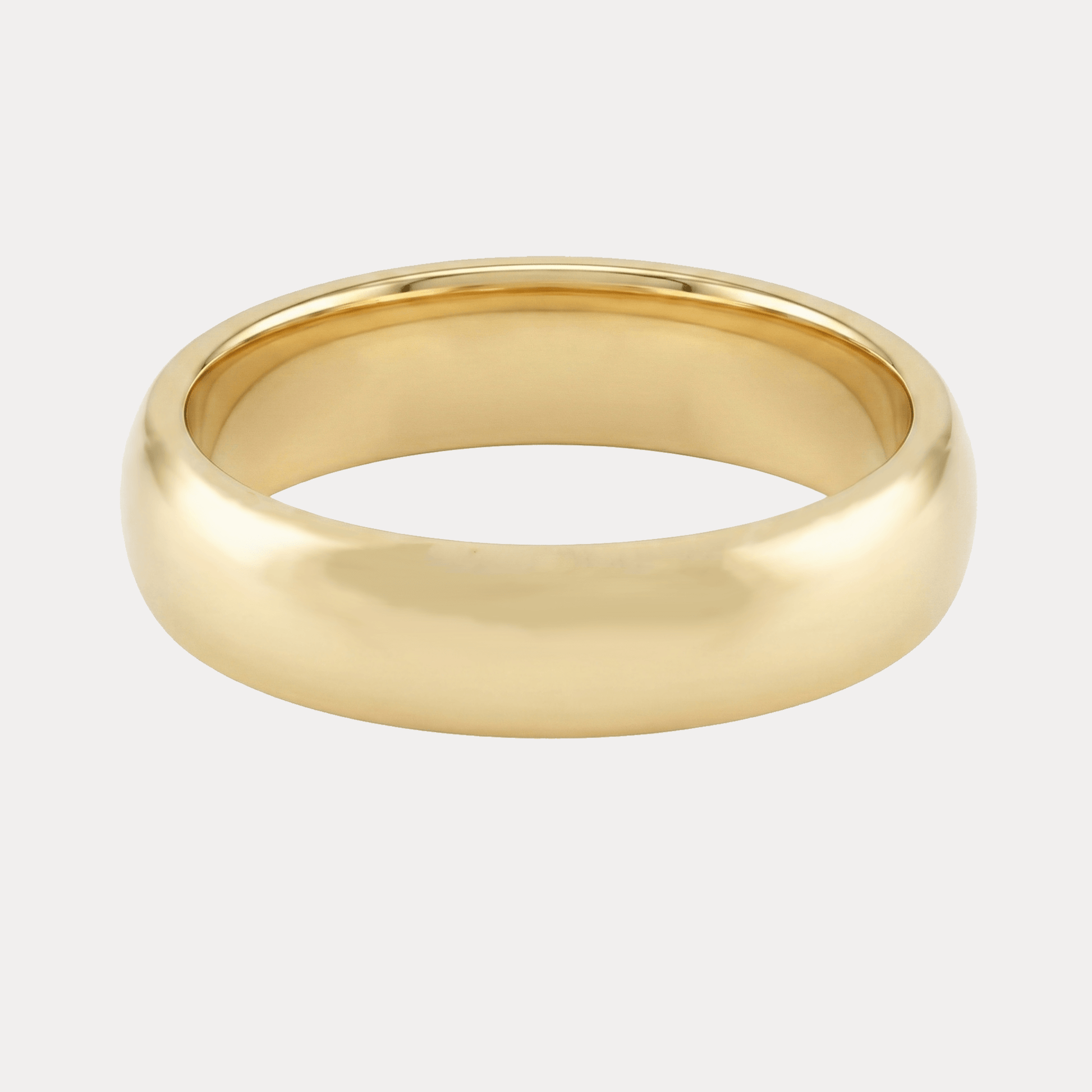 KLASYCZNA półokrągła obrączka ślubna, białe żółte różowe złoto 5-5,5mm