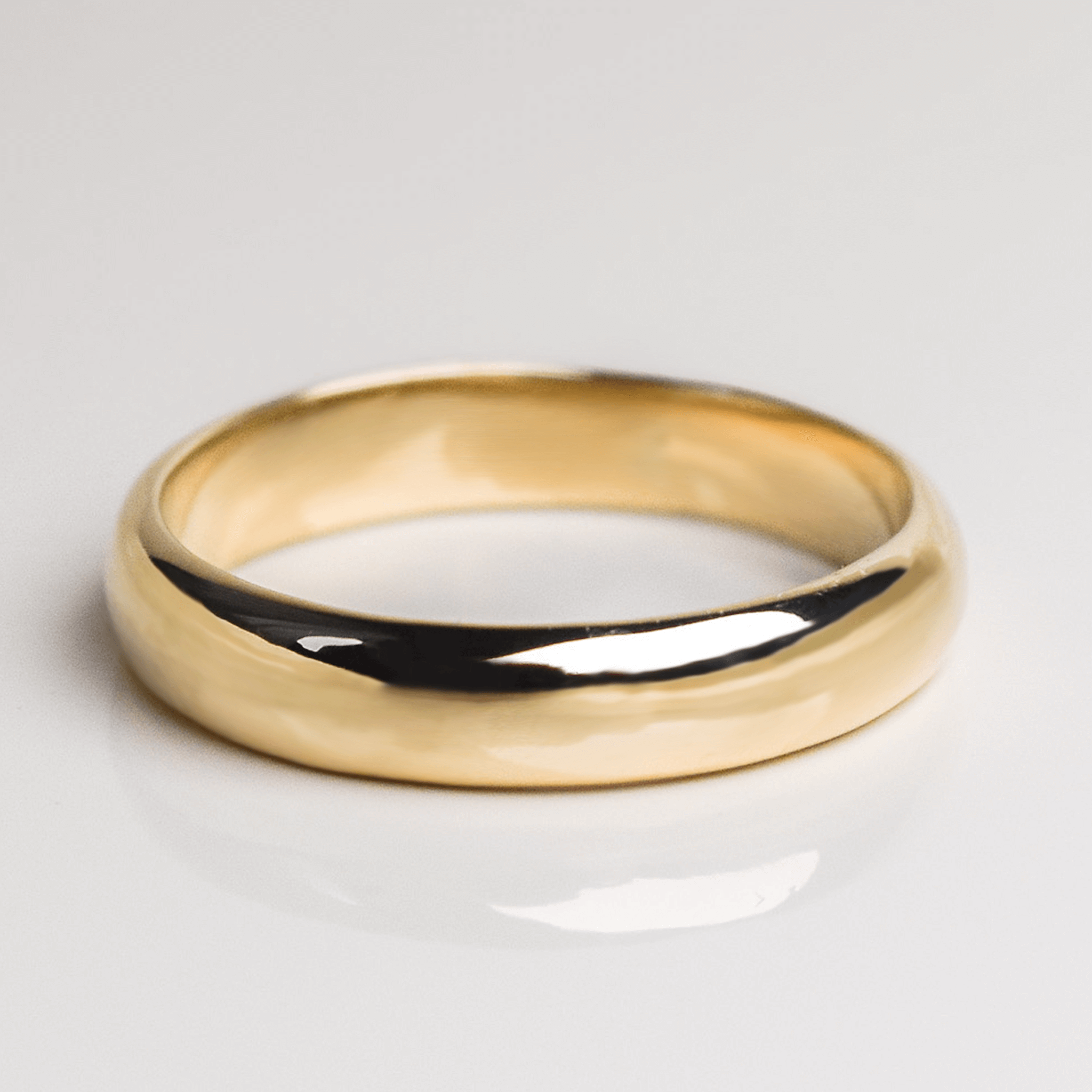 KLASYCZNA półokrągła obrączka ślubna, białe żółte różowe złoto 4-4,5mm