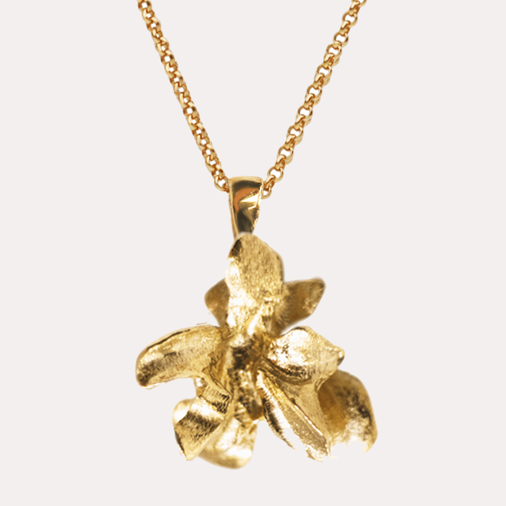 KWIAT BZU naszyjnik kwiatek, srebro 925