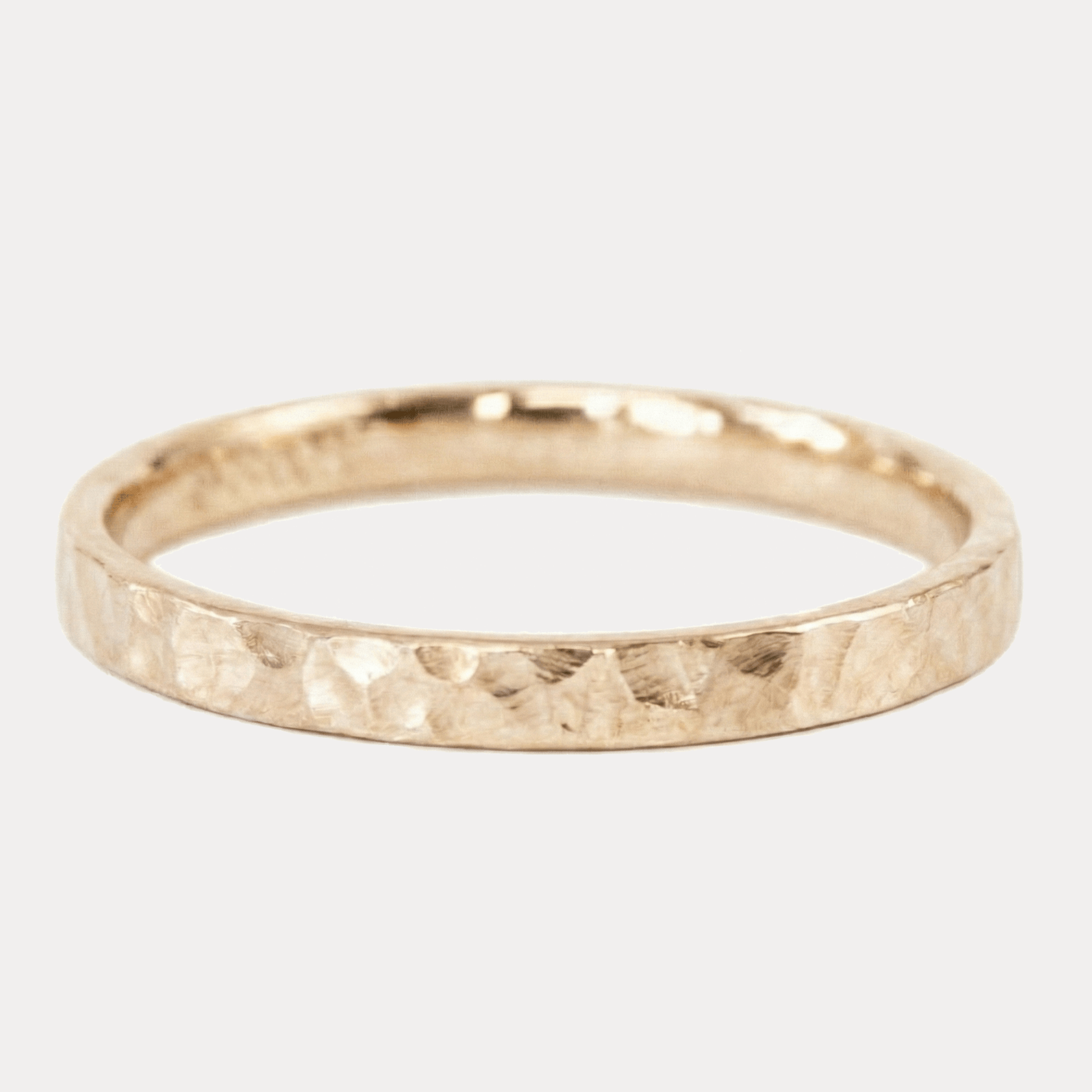 YOU ROCK prosta kanciasta młotkowana obrączka ślubna 2-2,5mm