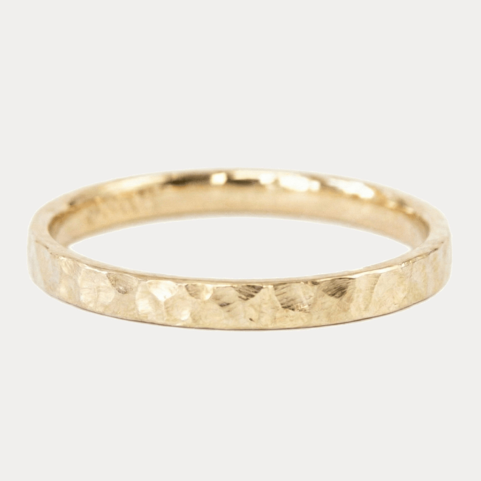 YOU ROCK prosta kanciasta młotkowana obrączka ślubna 2-2,5mm