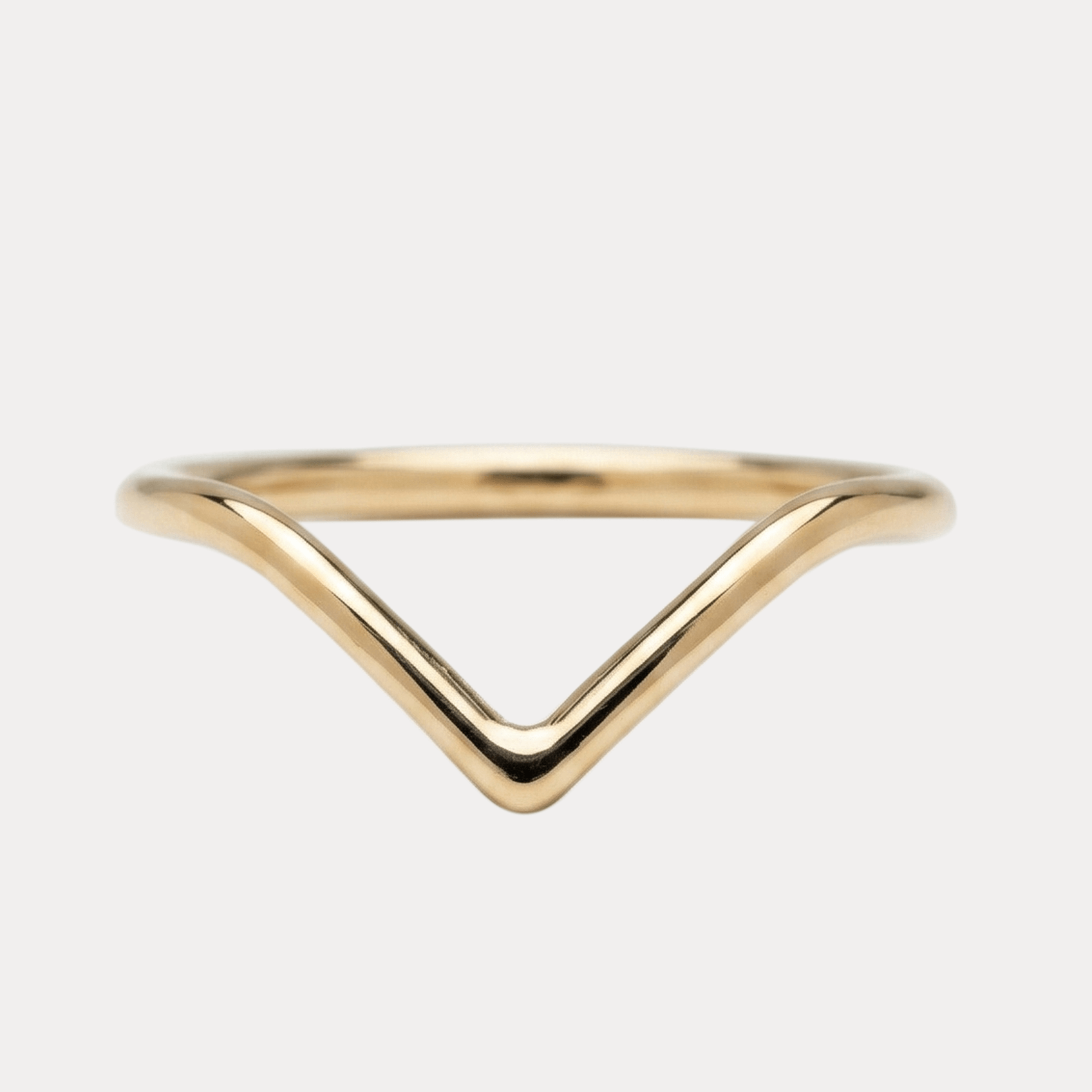 ARWENA złota obrączka o trójkątnym kształcie